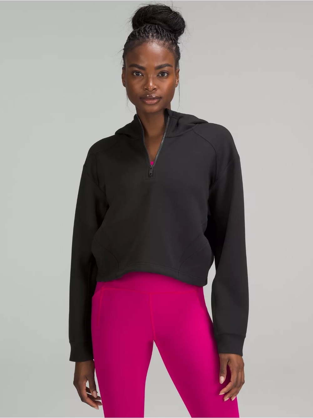 Lululemon Modal Spacer Training Half Zip Black